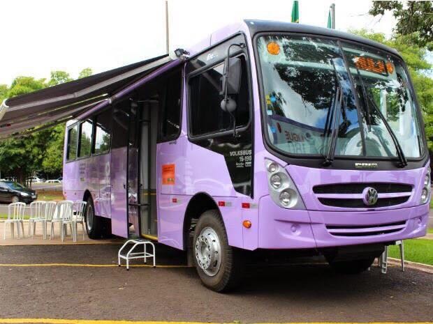 O Ônibus Lilás de prevenção da violência contra a mulher estará em quatro municípios - Foto: Divulgação / SAS